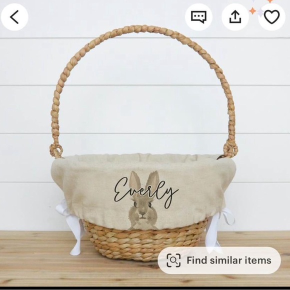 Personalized Easter Basket liner - Picture 2 of 2